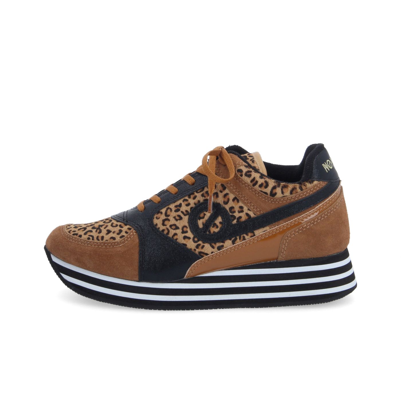 PARKO JOGGER W - P.LEO/SDE/METAL - MARRON/LEOPARD/NOIR
